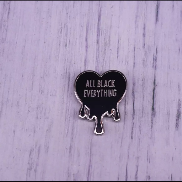 All Black Everything Lapel Pin - Picture 3 of 4